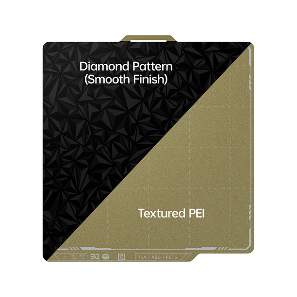 BIQU Panda Build Plate For Bambu Lab - Textured PEI x Smooth PEO 3010200026