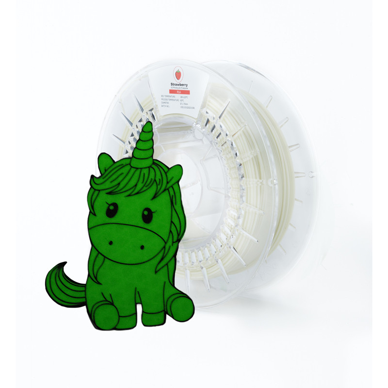 Strawberry 3d PLA Glow in the Dark Filament 1.75