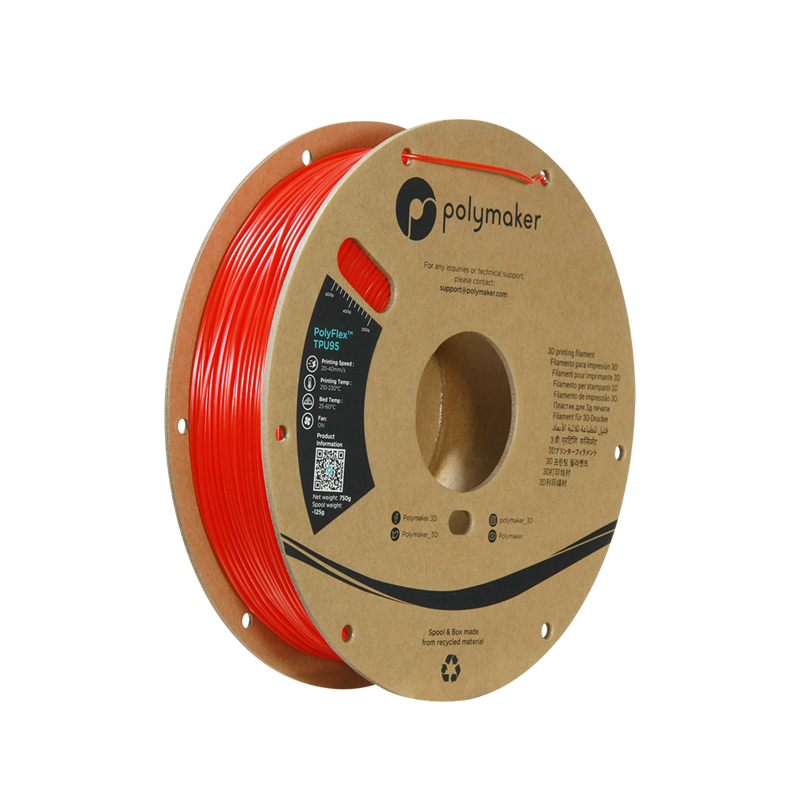 Polymaker Polyflex TPU-95A Red 750gr