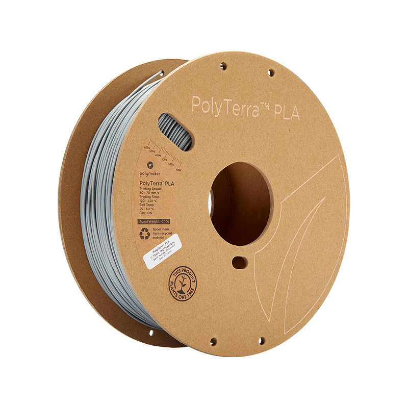 Polymaker Polyterra PLA  1.75mm  1Kg Fossil Grey