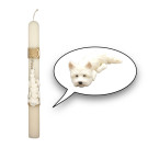 Λαμπάδα Οβάλ Μπρελοκ Κουτάβι Westie