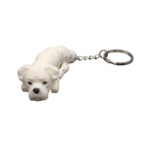  Μπρελοκ Κουτάβι Boxer  Λευκό 